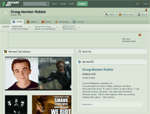Tablet Screenshot of droog-member-robbie.deviantart.com