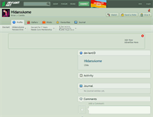 Tablet Screenshot of hidanxaome.deviantart.com