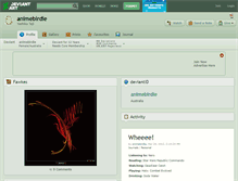 Tablet Screenshot of animebirdie.deviantart.com