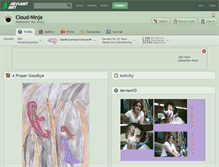 Tablet Screenshot of cloud-ninja.deviantart.com