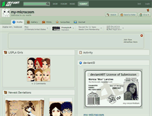 Tablet Screenshot of my-microcosm.deviantart.com