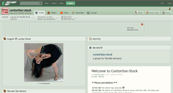 Desktop Screenshot of contortion-stock.deviantart.com