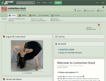 Tablet Screenshot of contortion-stock.deviantart.com