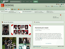 Tablet Screenshot of charisischazz.deviantart.com