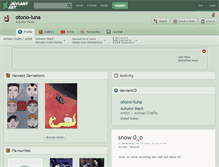 Tablet Screenshot of otono-luna.deviantart.com