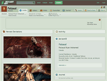 Tablet Screenshot of faizaud.deviantart.com