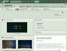 Tablet Screenshot of jacksond1.deviantart.com
