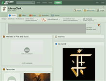 Tablet Screenshot of johnnyclark.deviantart.com