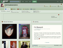 Tablet Screenshot of nickrhodesismyhero.deviantart.com