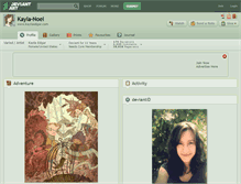 Tablet Screenshot of kayla-noel.deviantart.com