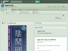 Tablet Screenshot of kagema-dan.deviantart.com