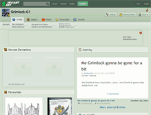 Tablet Screenshot of grimlock-g1.deviantart.com