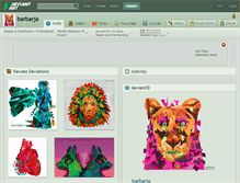 Tablet Screenshot of barbarja.deviantart.com