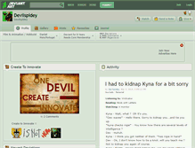 Tablet Screenshot of devilspidey.deviantart.com