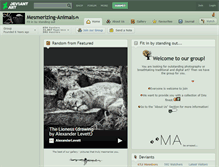 Tablet Screenshot of mesmerizing-animals.deviantart.com