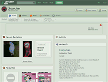 Tablet Screenshot of linzy-chan.deviantart.com