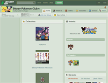 Tablet Screenshot of disney-pokemon-club.deviantart.com