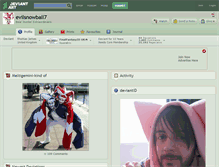 Tablet Screenshot of evilsnowball7.deviantart.com
