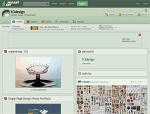 Tablet Screenshot of h3design.deviantart.com