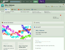 Tablet Screenshot of miku--hatsune.deviantart.com