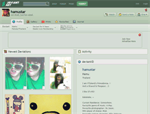 Tablet Screenshot of hamustar.deviantart.com