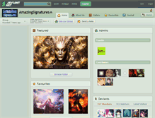 Tablet Screenshot of amazingsignatures.deviantart.com