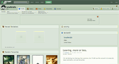 Desktop Screenshot of lunaferalis.deviantart.com