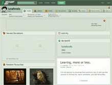 Tablet Screenshot of lunaferalis.deviantart.com