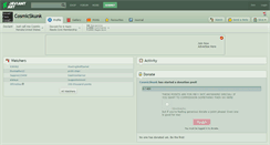 Desktop Screenshot of cosmicskunk.deviantart.com