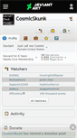 Mobile Screenshot of cosmicskunk.deviantart.com