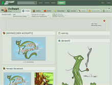Tablet Screenshot of owlheart.deviantart.com