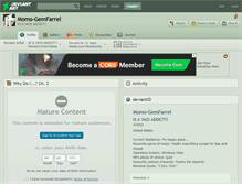 Tablet Screenshot of momo-gemfarrel.deviantart.com