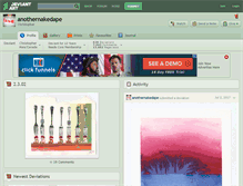 Tablet Screenshot of anothernakedape.deviantart.com