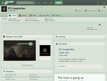 Tablet Screenshot of pfcjosephallen.deviantart.com