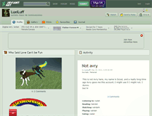 Tablet Screenshot of luxiluff.deviantart.com