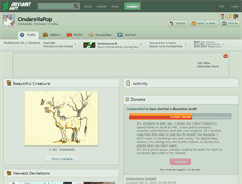 Tablet Screenshot of cindarellapop.deviantart.com