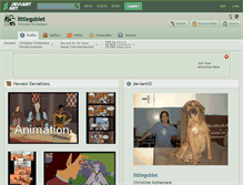 Tablet Screenshot of littlegoblet.deviantart.com