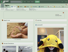 Tablet Screenshot of fagmu.deviantart.com
