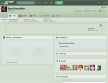 Tablet Screenshot of bombsmoothie.deviantart.com