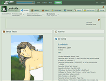 Tablet Screenshot of la-druida.deviantart.com