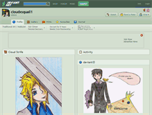 Tablet Screenshot of cloudxsquall1.deviantart.com