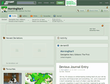 Tablet Screenshot of morningstarx.deviantart.com
