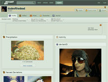 Tablet Screenshot of dudeofthedead.deviantart.com