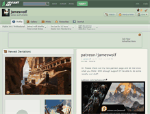 Tablet Screenshot of jameswolf.deviantart.com