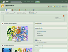 Tablet Screenshot of nanamiluchia.deviantart.com