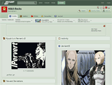 Tablet Screenshot of niikii-rocks.deviantart.com