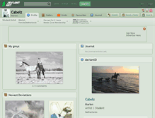 Tablet Screenshot of cabelz.deviantart.com