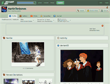 Tablet Screenshot of martintenbones.deviantart.com