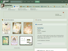 Tablet Screenshot of leetachan.deviantart.com