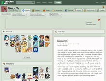 Tablet Screenshot of pixel-lite.deviantart.com